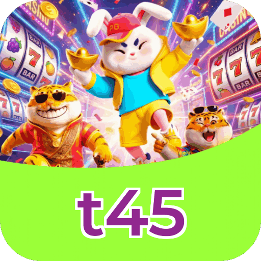 Interface do aplicativo t45 mostrando jogos disponíveis no iOS e Android